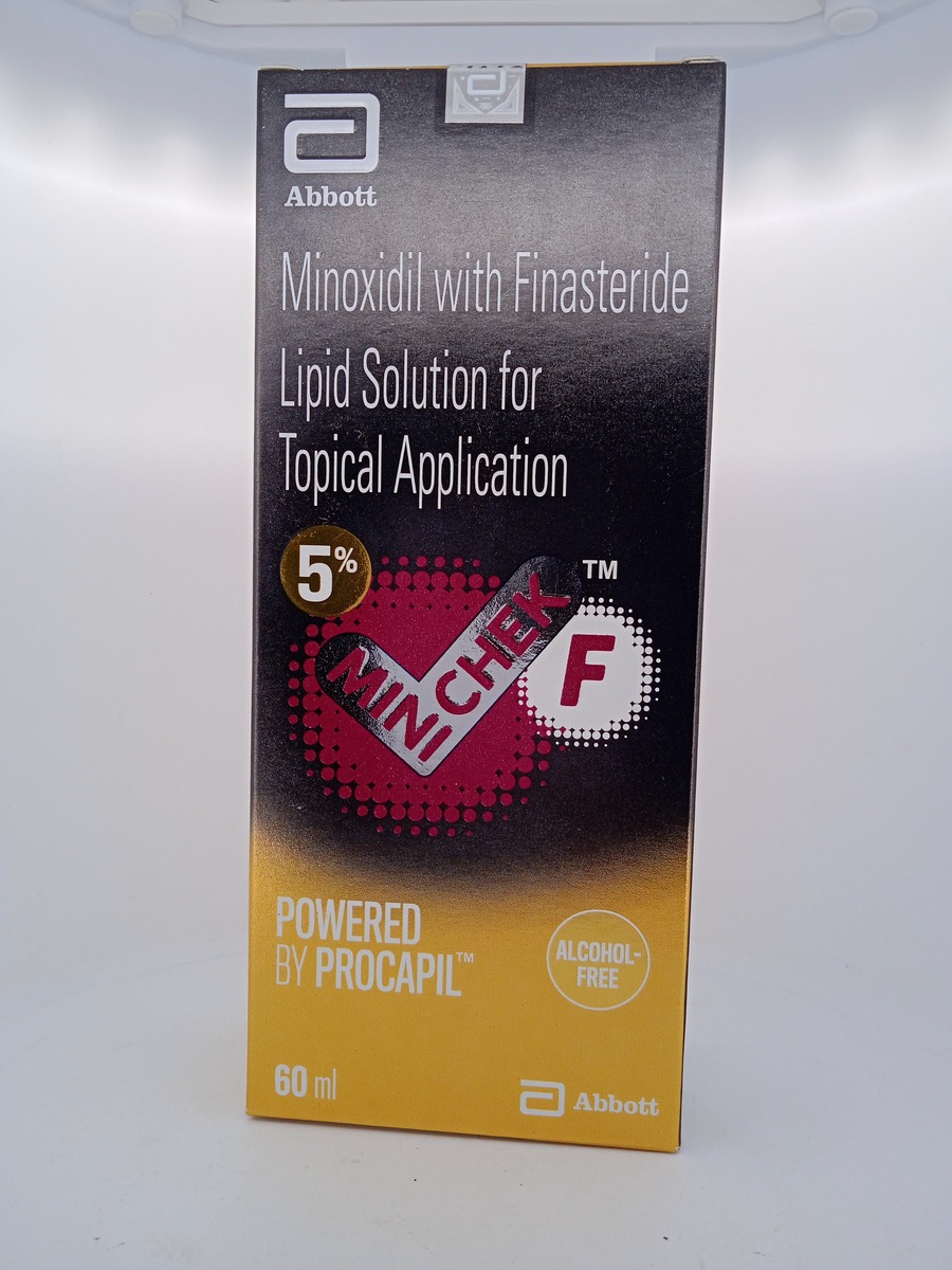 MINI CHEK F 5% SOLUTION 60ML | Minoxidil & Finasteride Solution.