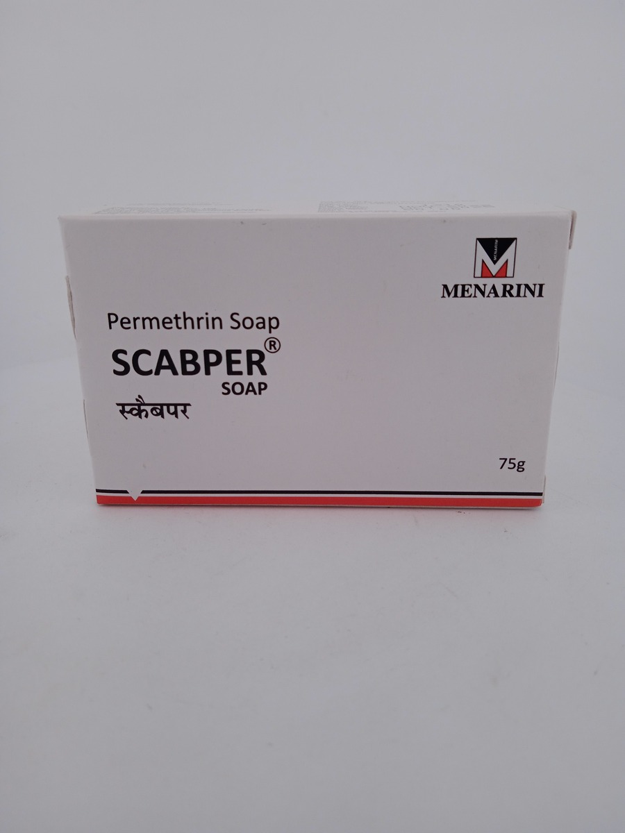SCABPER SOAP 75 g | Permethrin Medicated Soap for Scabies Care