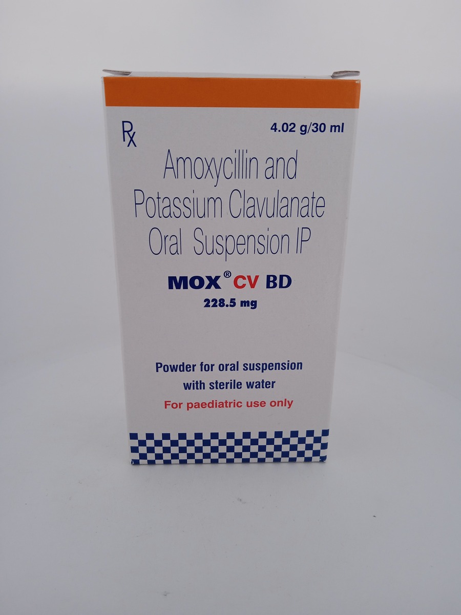 MOX CV BD 228.5 MG/5 ML 30 ML SUSPENSION | Amoxicillin & Clavulanate.