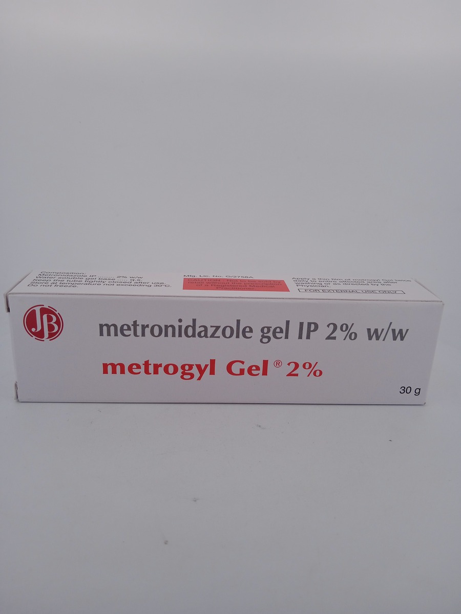 METROGYL GEL 2% 30G | Metronidazole Topical Antibacterial Gel.