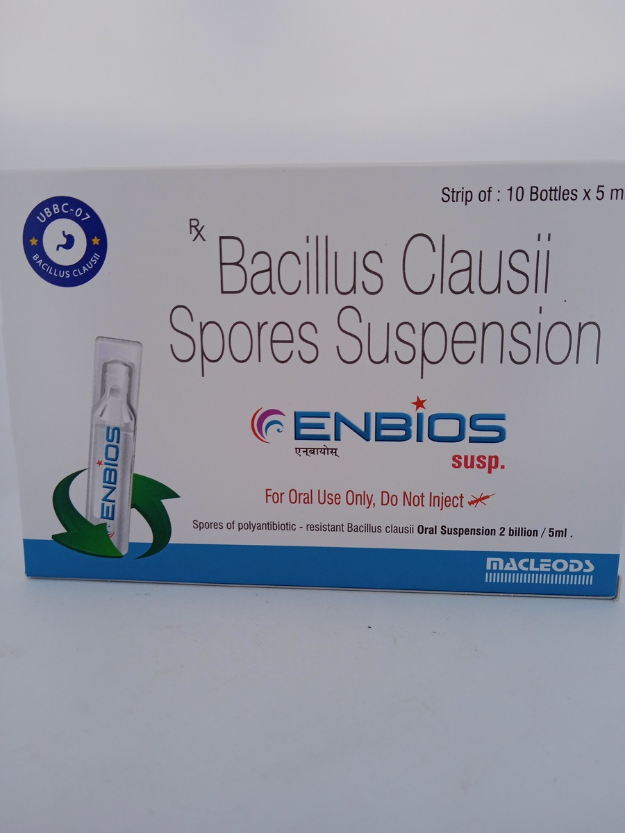 ENBIOS SUSPENSION 5 ML | Bacillus Clausii Probiotic Suspension.