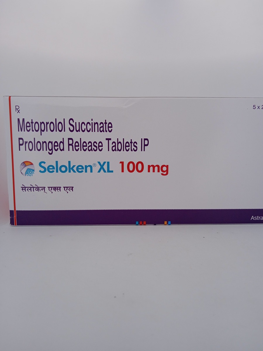 SELOKEN XL 100 MG 15 TABLETS | Metoprolol Succinate ER for Hypertension