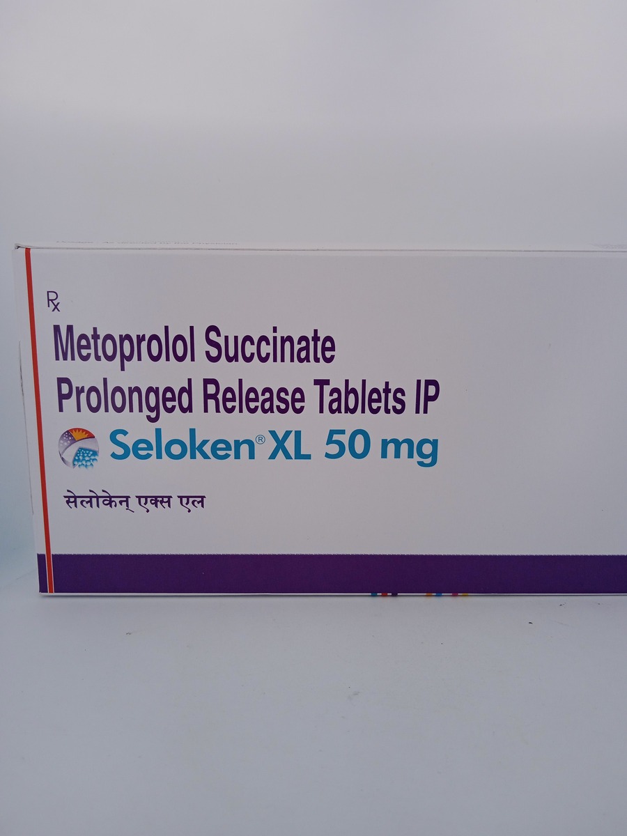 SELOKEN XL 50 MG 30 TABLETS | Metoprolol Succinate ER for Hypertension
