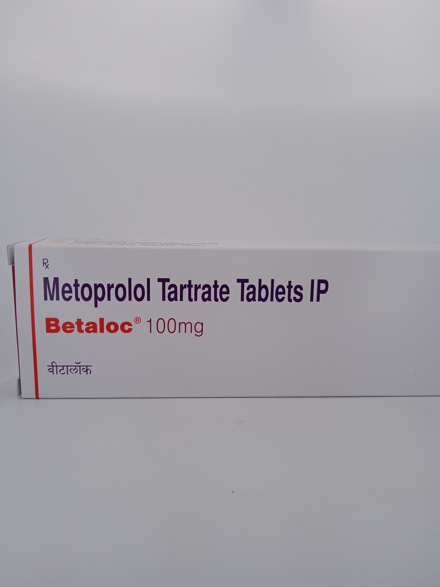BETALOC 100 MG 10 TABLETS | Metoprolol Tartrate for Heart & Blood Pressure