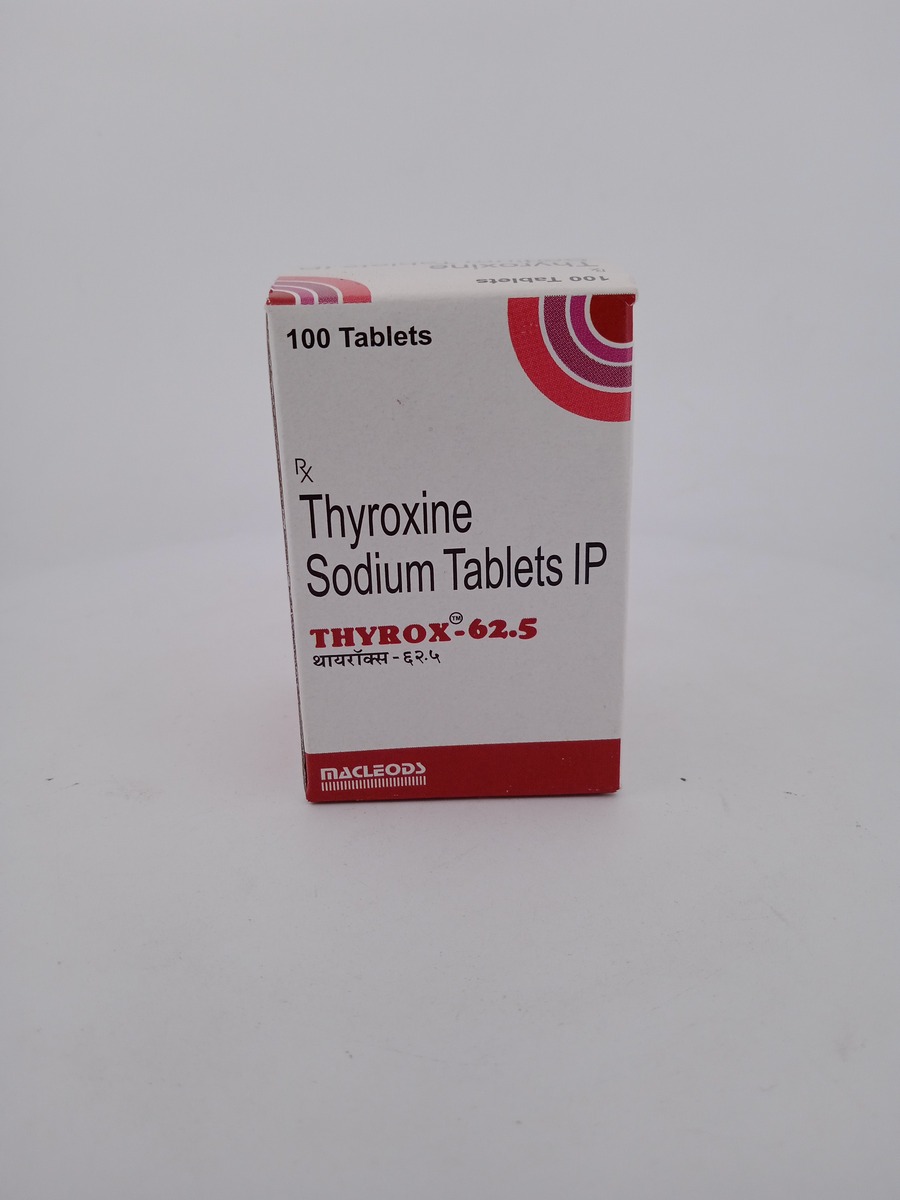 THYROX-62.5MCG-1 BOTTLE OF 100 TABLETS | Levothyroxine Tablets