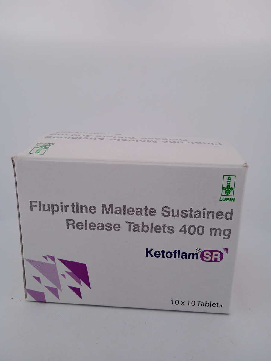 KETOFLAM SR-400MG-10 TABLETS (Flupirtine 400mg SR) Pain Relief