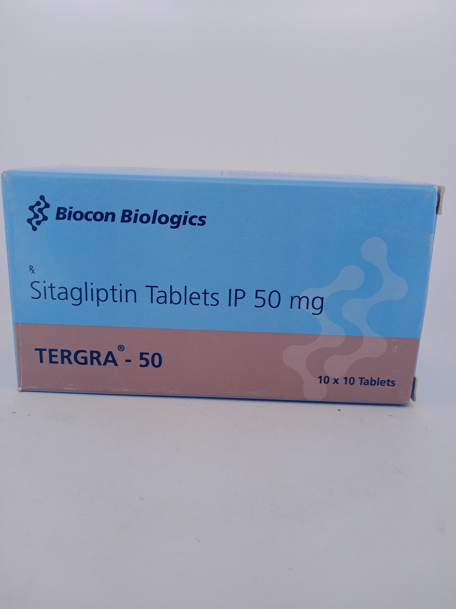 TERGRA 50 MG 10 TABLETS | Sitagliptin 50mg for Type 2 Diabetes.