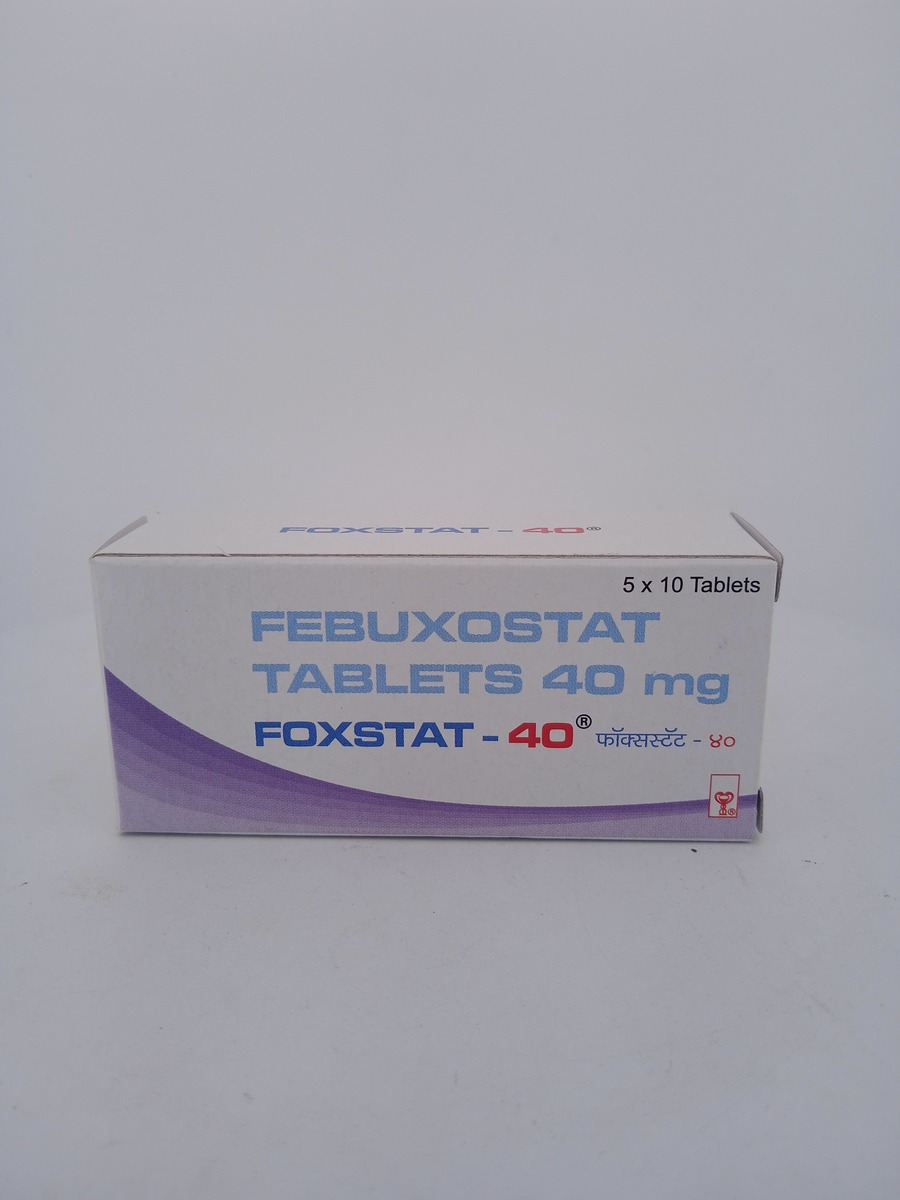 FOXSTAT-40MG-10 TABLETS (Febuxostat 40mg) for Gout Management