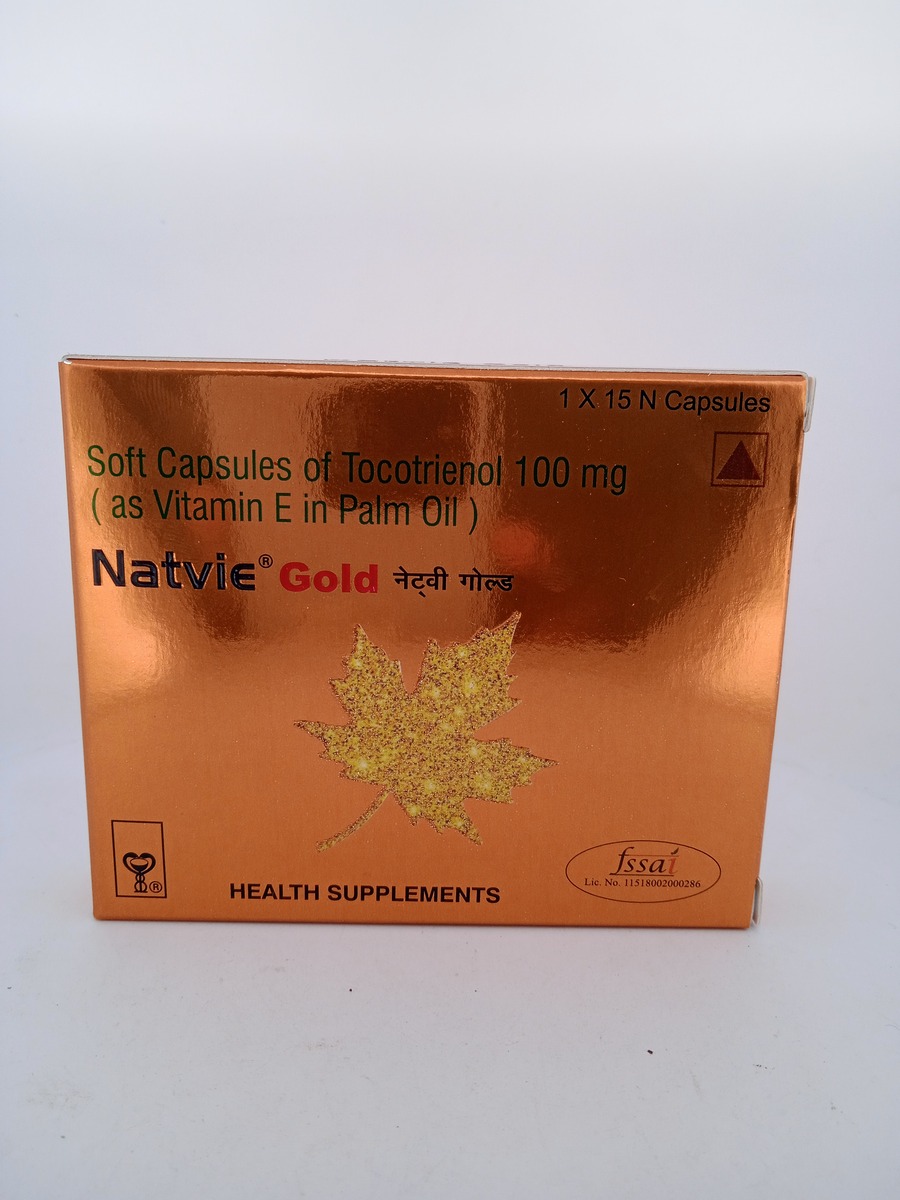 NATVIE GOLD 100 MG 15 CAPSULES | Tocotrienol (Vitamin E) Supplement