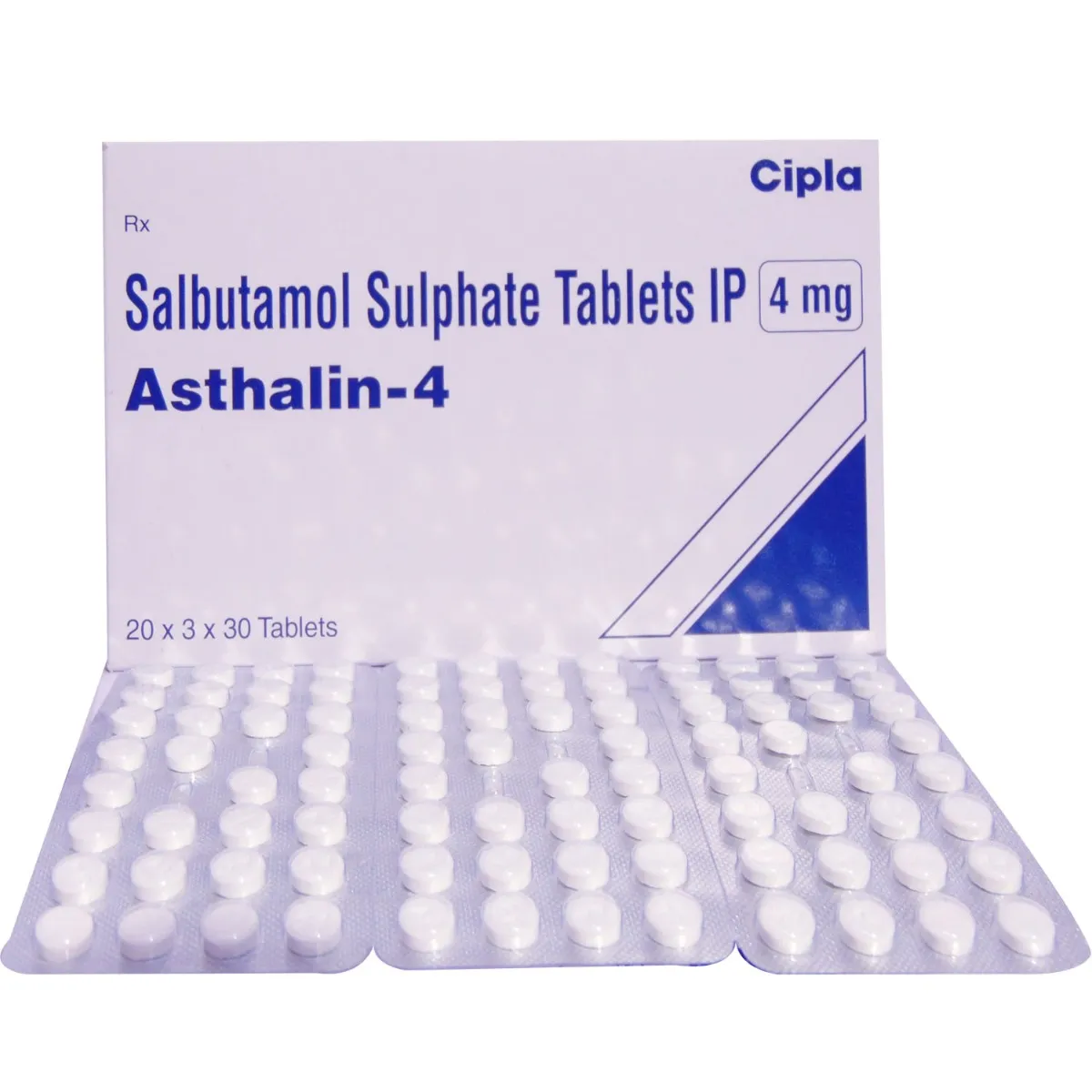 ASTHALIN 4 MG (Salbutamol) - 45 Tablet
