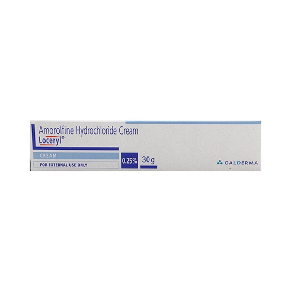 LOCERYL CREAM 0.25% 30GM (Amorolfine 0.25%) Antifungal Cream.