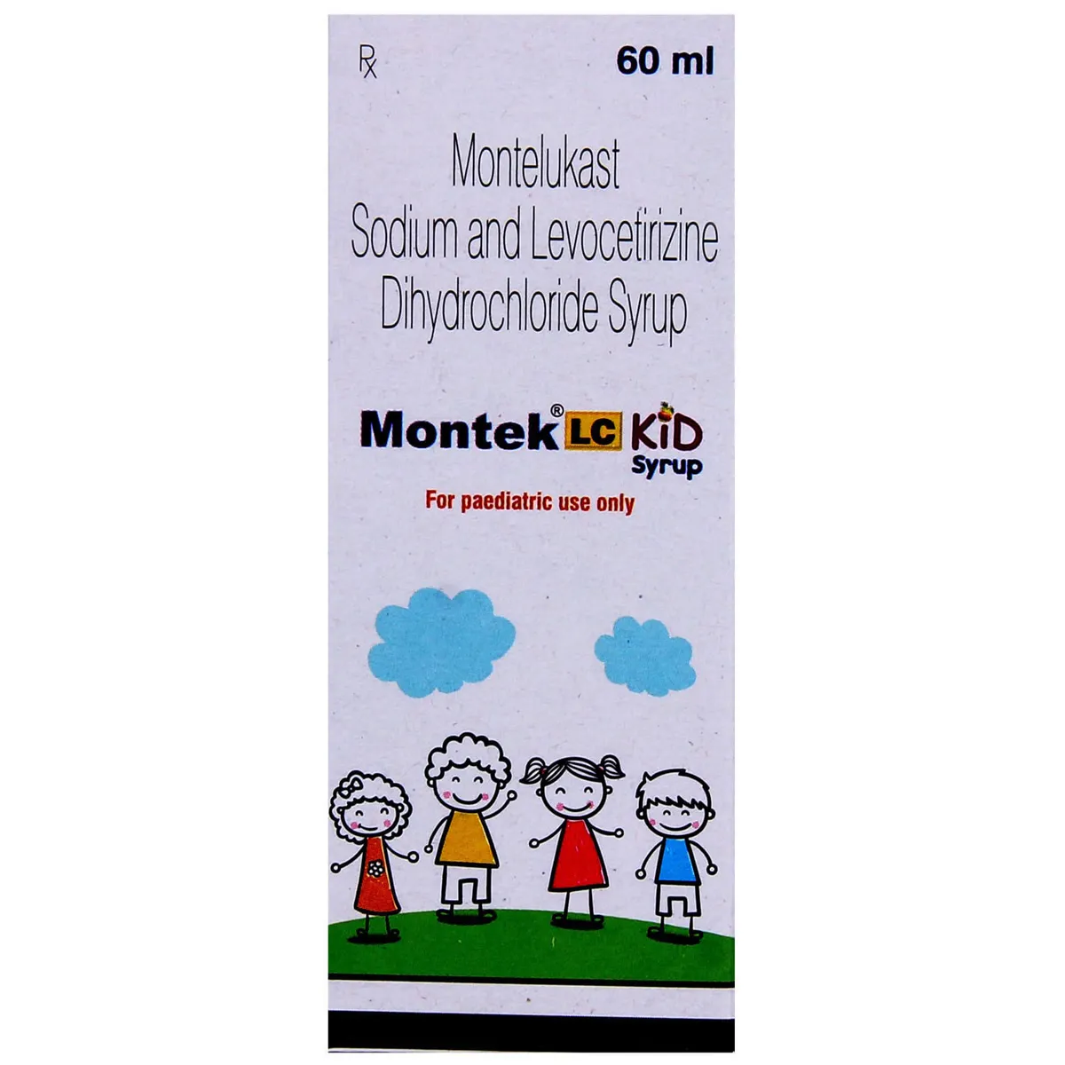 MONTEK LC 4 MG + 2.5 MG 60 ML SYRUP | Montelukast & Levocetirizine.