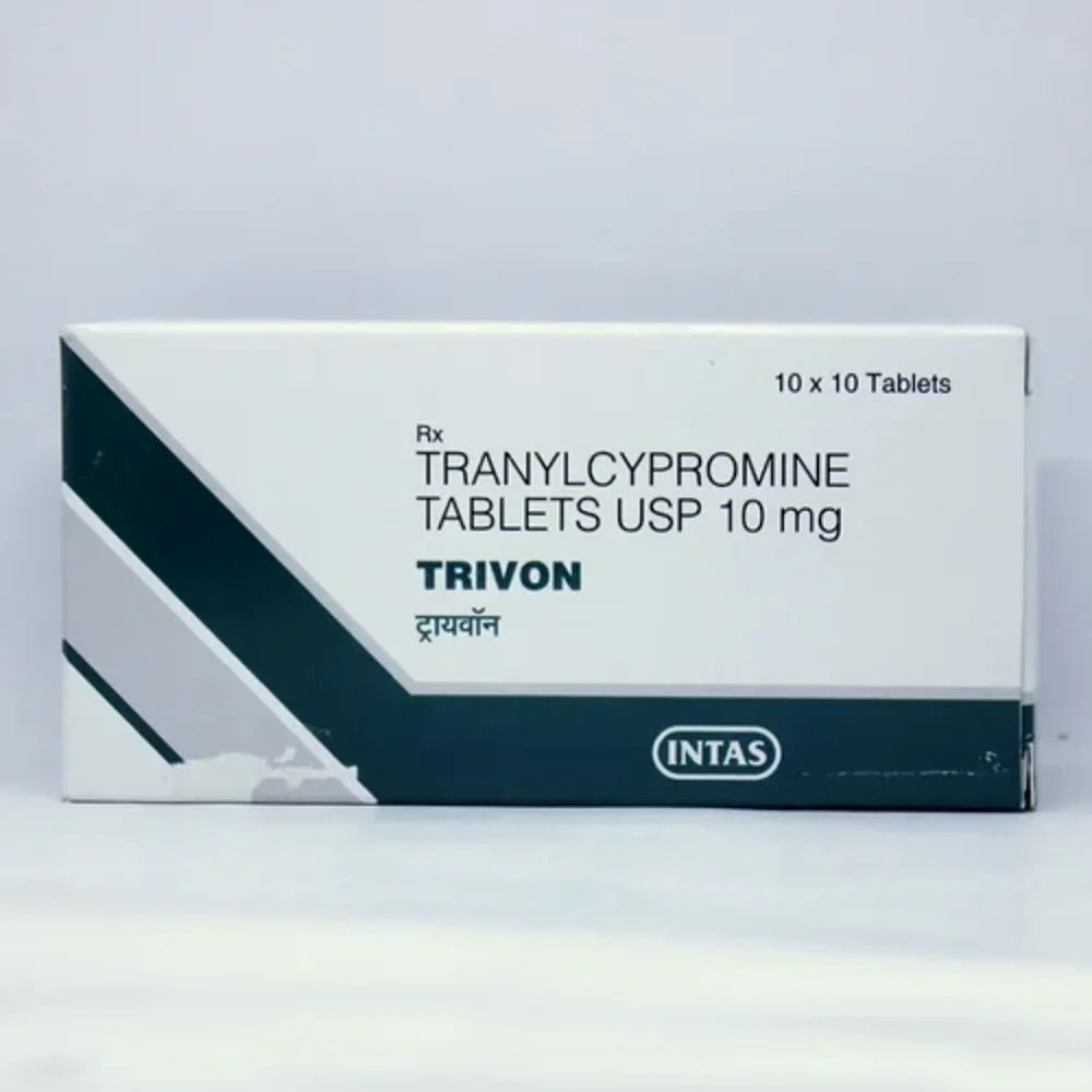 TRIVON 10MG - 10 TABLETS (Tranylcypromine 10 mg) MAOI Tablets