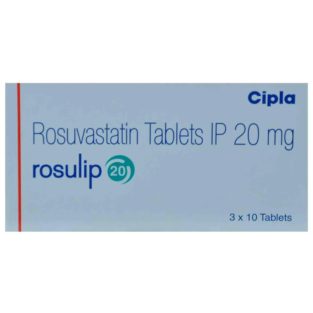 ROSULIP 20 MG 10 TABLETS | Rosuvastatin for High Cholesterol