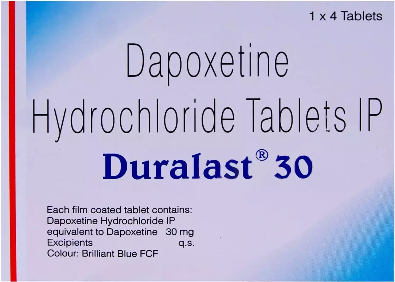 DURALAST 30 TABLET | Dapoxetine 30mg for Premature Ejaculation.