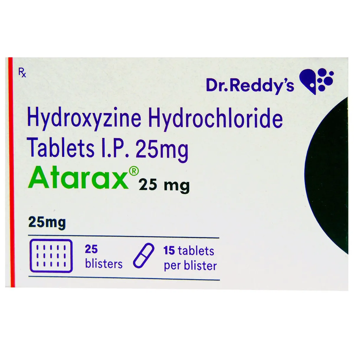 ATARAX 25 MG 15 TABLETS | Hydroxyzine Allergy & Anxiety Medicine