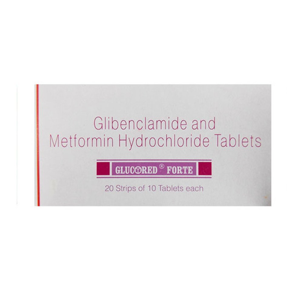 GLUCORED FORTE SR 5/500MG TABLETS (Glibenclamide + Metformin SR)