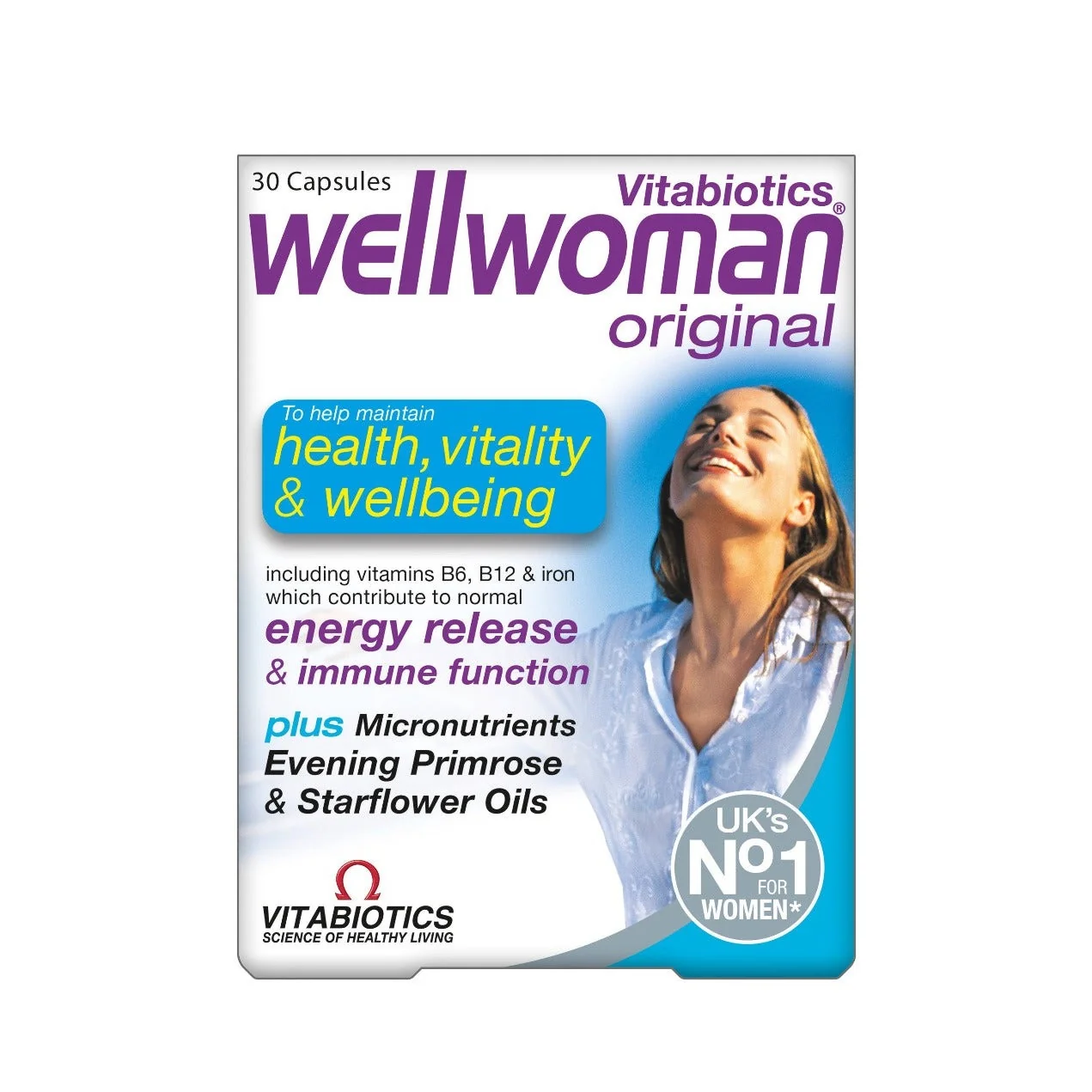 WELLWOMAN 30 CAPSULES | Women's Multivitamin & Mineral Supplement.