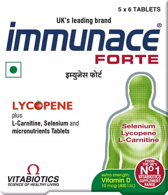 IMMUNACE FORTE 30 TABLETS | Multivitamin & Antioxidant Supplement.