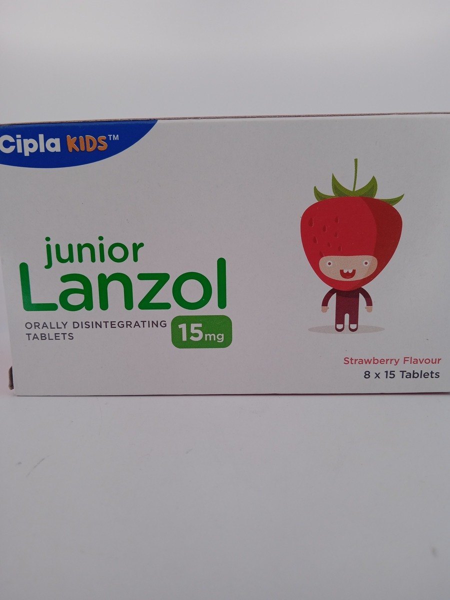JUNIOR LANZOL 15 MG 15 TABLETS | Lansoprazole Proton Pump Inhibitor.
