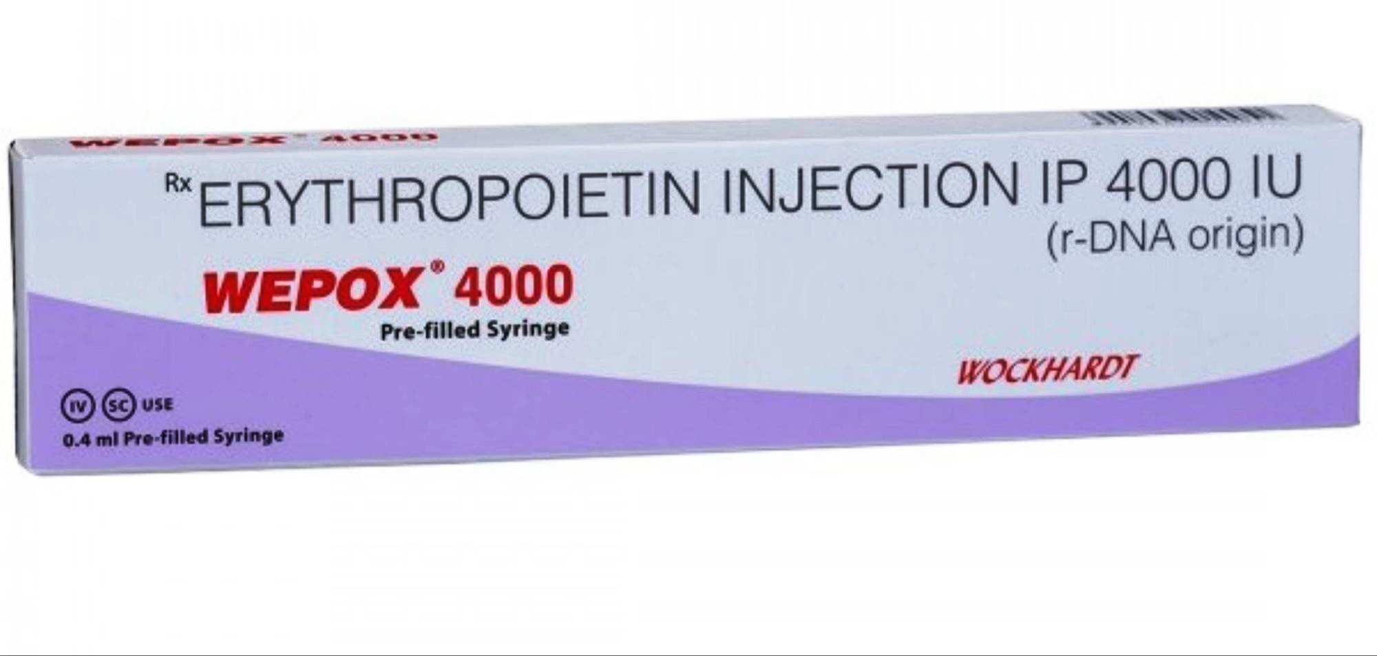 WEPOX 4000 IU Injection | Epoetin Alfa 4000 IU Pre-Filled Syringe